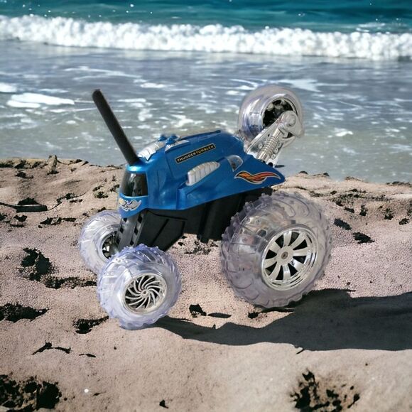 RC Car Thunder Tumbler Blue Hat BODY ONLY Replacement Parts Pieces Sharper Image - Picture 10 of 12